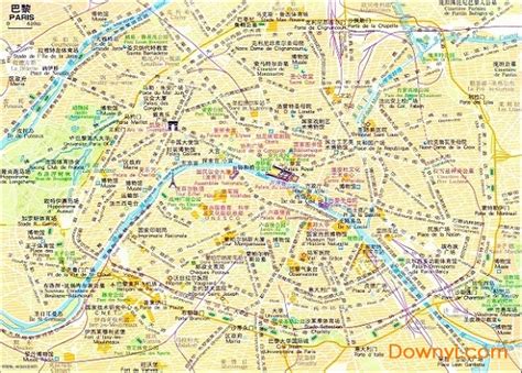 法国巴黎地图中文版