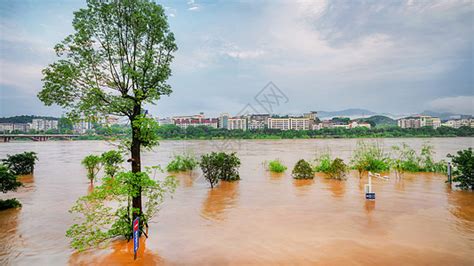 洪水景观图