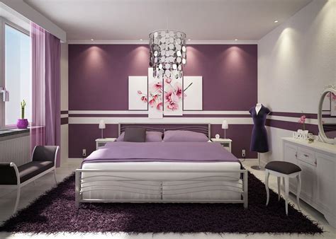 浅紫色卧室装修图片大全