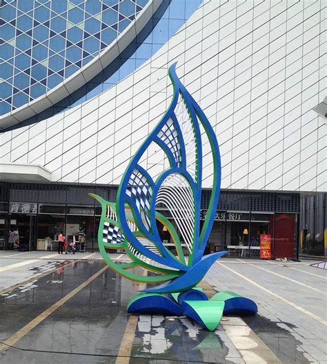 济南城市抽象不锈钢雕塑