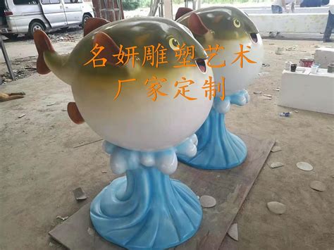 济宁不锈钢河豚雕塑设计