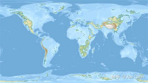 海平面上升100米后的世界地图