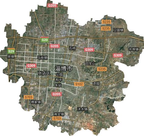 淄博市张店区地图推荐