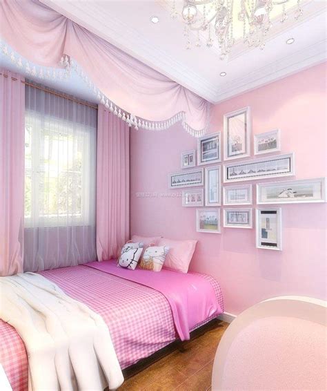 淡粉色墙面效果图