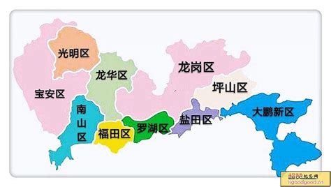 深圳地图各镇分布图