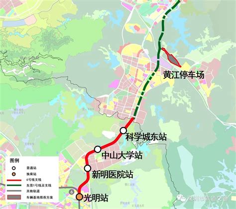 深圳地铁6号线线路图最新