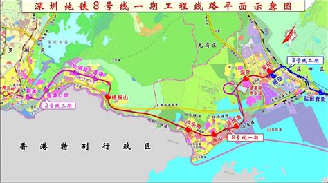 深圳地铁8号线线路图