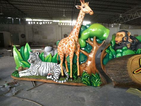 温州惠州玻璃钢动物雕塑