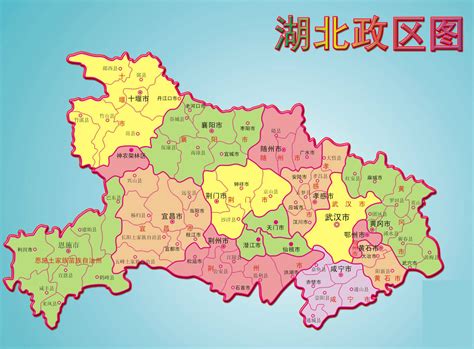 湖北省城市地图