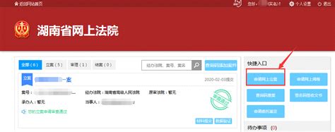 湖南律师网上立案平台