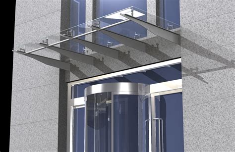 湖州钢结构玻璃雨棚工程