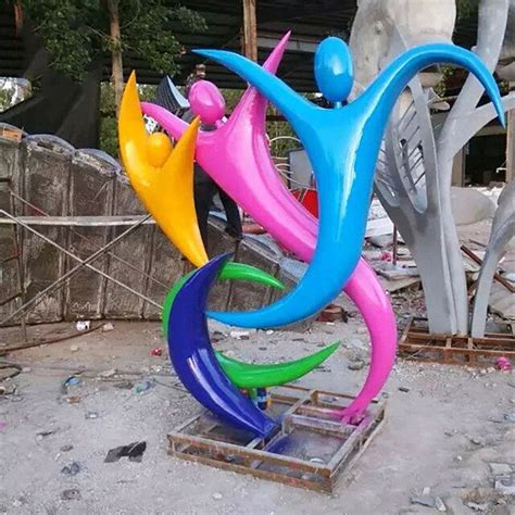 漯河抽象玻璃钢彩绘雕塑加工