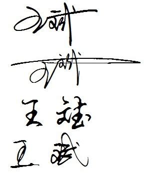 王斌的艺术签名图片