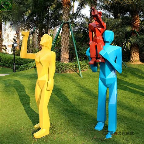 玻璃钢人物雕塑组合式彩色