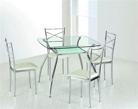 玻璃餐桌椅子
