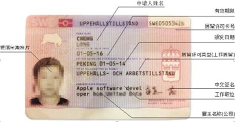 瑞典留学生的签证是不是叫居留卡