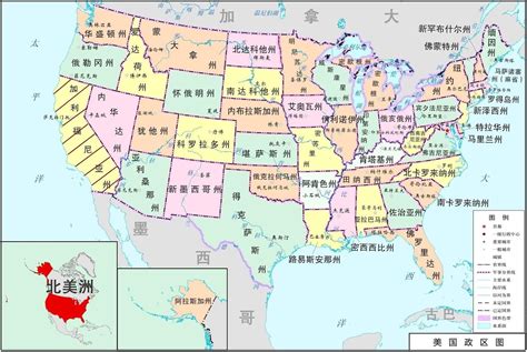 田纳西在美国地图