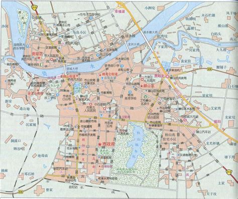 益阳市区地图全貌