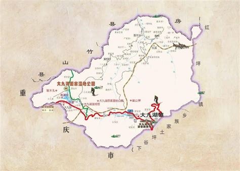 神农架林区地图全图