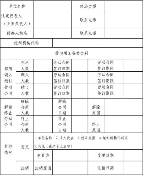秦皇岛市用工备案登记表在哪打印