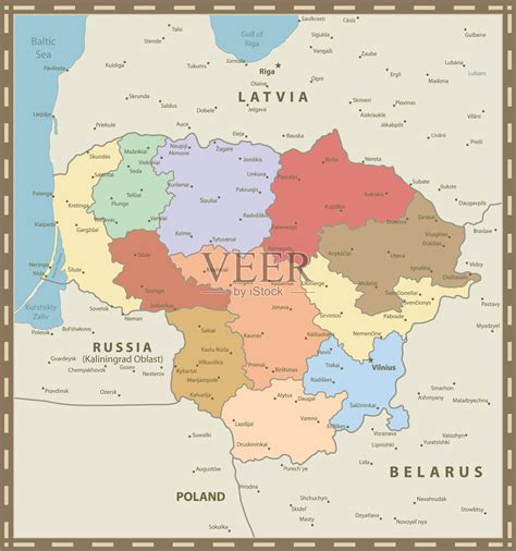 立陶宛地图和中国地图