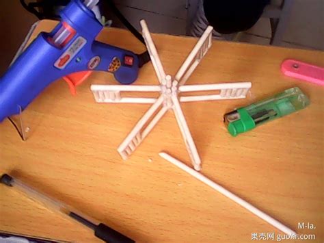 筷子制作荷兰风车步骤