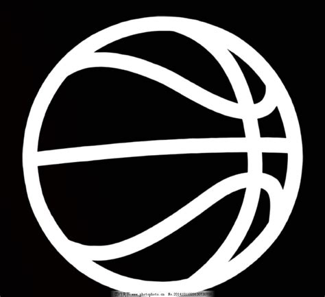 篮球图标logo高清黑白