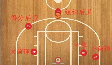 篮球场上站位的几号位划分