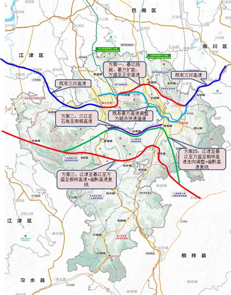 綦江郭扶镇高速规划图