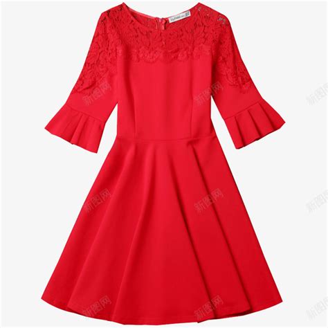 红色连衣裙文案