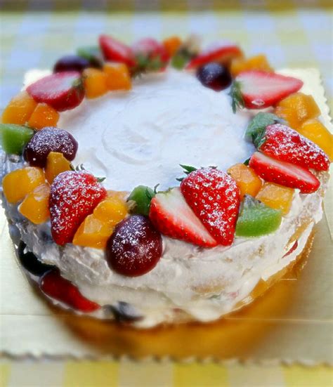 纯水果蛋糕图片