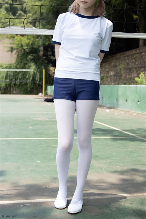 纯白裤袜体操服