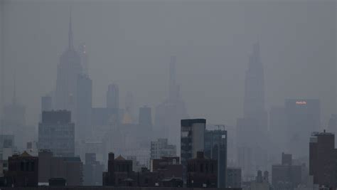 纽约上空的雾霾