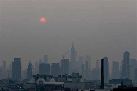 纽约雾霾笼罩图文