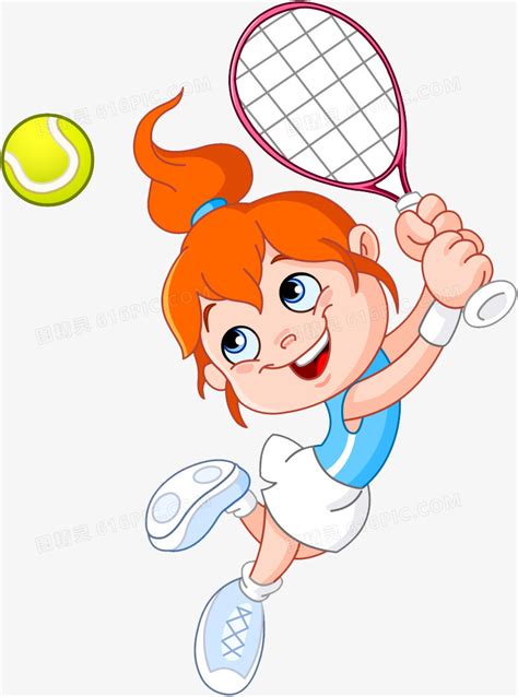 网球动作图片卡通