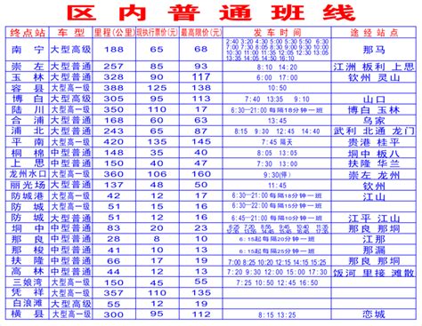罗源县汽车客运站时刻表