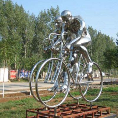 自行车雕塑没车座