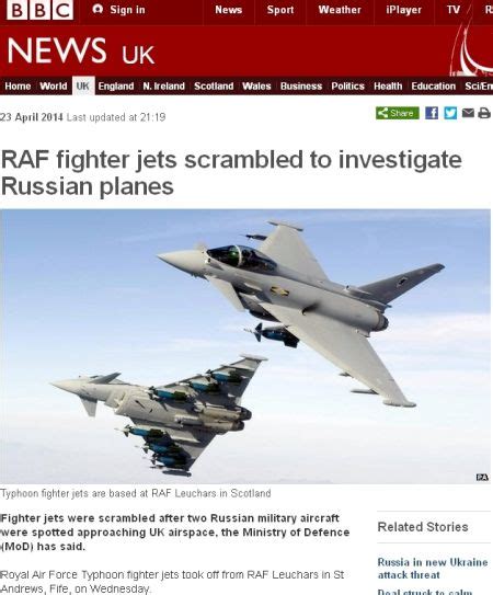 英国战机逼近俄领空