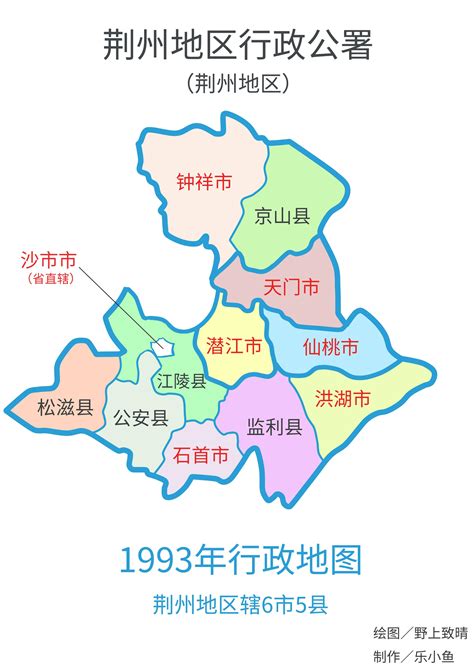 荆州区域分布图