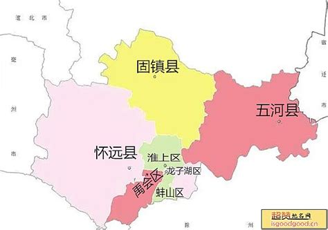 蚌埠区域划分地图