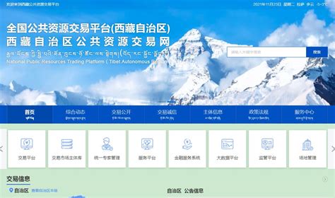西藏自治区公共服务交易平台