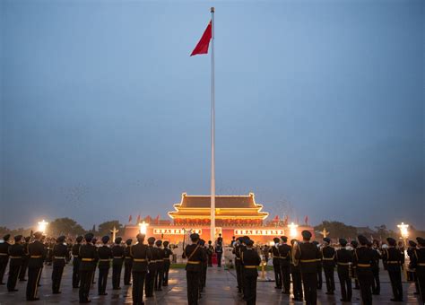 观看北京升旗仪式的感受
