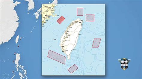 解放军台海演习七个战区地图位置