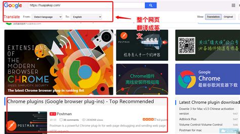 谷歌网站英文转换中文