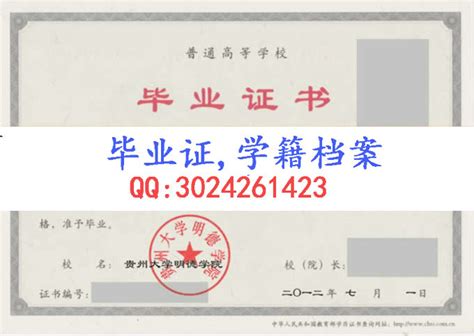 贵州大学学历证书打印