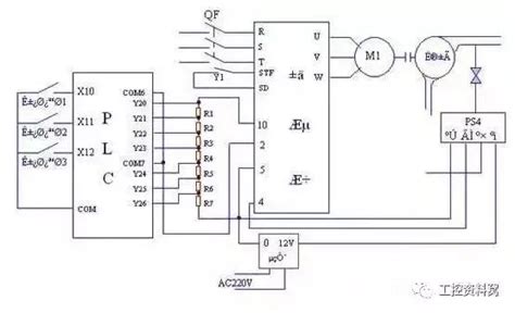 超声波位移传感器与plc接线图