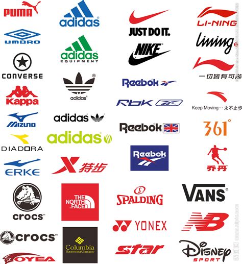 运动鞋品牌logo大全
