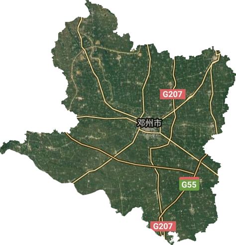 邓州市卫星地图全图