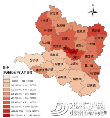 邓州市28个乡镇分布图