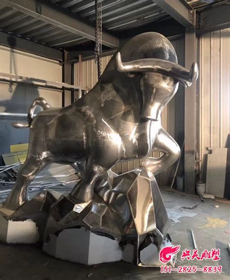 郑州不锈钢牛动物雕塑厂家